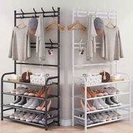 Healthhouse Multifunctional Shoe Rack Organizer Simple Floor Coat Rack Shoe Hat Rack 4&5 Layer