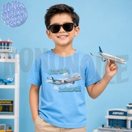 Garuda Indonesia Airplane Kids T-Shirt Garuda Indonesia Airplane Motif Kids Top/