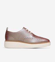 Cole Haan Woman Originalgrand Platform Wingtip Oxford - Sepatu Wanita (pink)