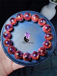 ✨加拿大天眼極光23 · 紫鈦金牙聚寶盆手鍊✨