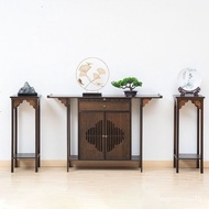 HY-$ New Chinese Style Altar Solid Wood Porch Table Buddha Niche Incense Burner Table Modern Minimalist Wall Table Small