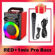 【PRO BASS】Speaker Bluetooth Karaoke Protable Super Bass Advance Polytron Besar Mini Robot Wireless M