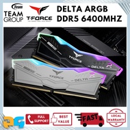 TEAM Delta RGB DDR5 6400MHz Desktop RAM 32GB Kit (16GB x 2)