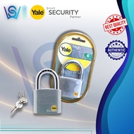 YALE SATIN CHROME BORON SHACKLE PADLOCK 70MM Y120/70/141/1(ORIGINAL YALE YELLOW LOGO)Anti Cut Mangga
