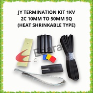 JY TERMINATION KIT 1KV 2C 10MM TO 50MM SQ (HEAT SHRINKABLE TYPE)