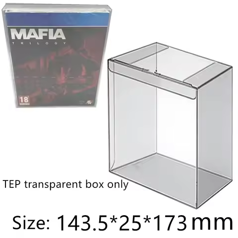 Transparent Box Protector For Mafia: Trilogy Definitive Edition/PS4 Collect Boxes TEP Storage Game S