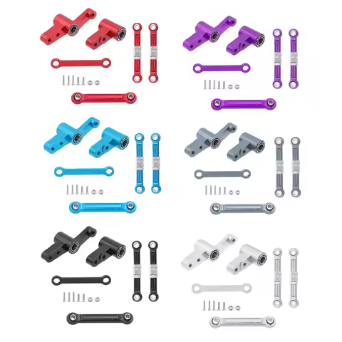 MJX 14209 14210 H14BM Metal Steering Link Steering Assembly For 1/14 MJX Hyper GO RC Car Upgrades Pa