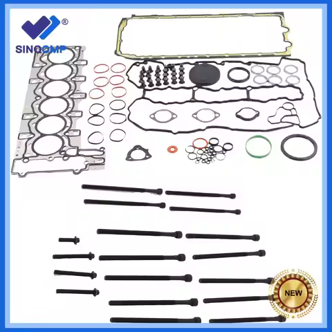New N51 N52 N54 N55 Engine Overhaul Gasket Seals Kit & Head Bolts Set For BMW 135i 335i 528 530 X3 X