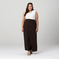MS. READ Pareo Skirt | Size UK8/ UK14 | Dark Brown | MA63412-SB