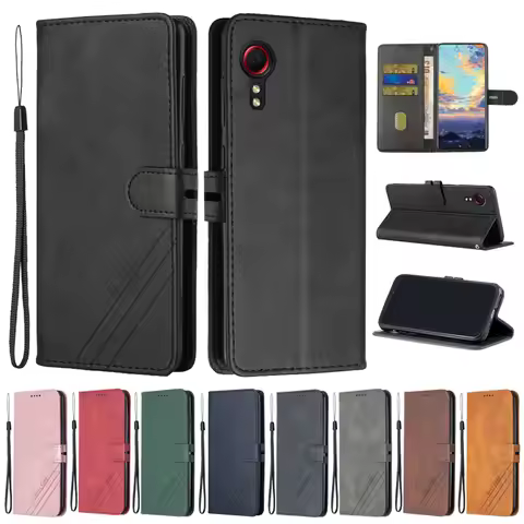 For Samsung Galaxy Xcover 5 Case Leather Flip Case on For Samsung X Cover 5 Phone Cases Galaxy XCove