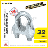 Wire Rope Clip / Klem Seling Kuku Macan Galv 30-32mm - 1-1/4 POWERTEC