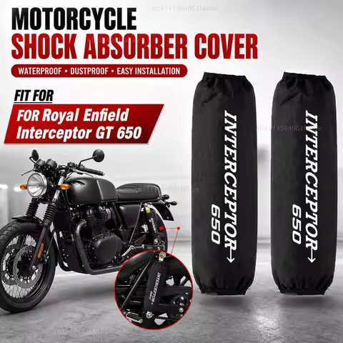 FOR Royal Enfield Interceptor GT 650 2018-2026 Motorcycle Rear Shock Absorber Protector Cover 270mm 