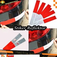 MERAH CAHAYA (SKN) Night Light Reflective Reflector Sticker Red Reflective Warning Sign Reflector Sticker