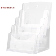 A5 Acrylic Brochure Display Stand Rack Flyer Holder Magazine Organizer