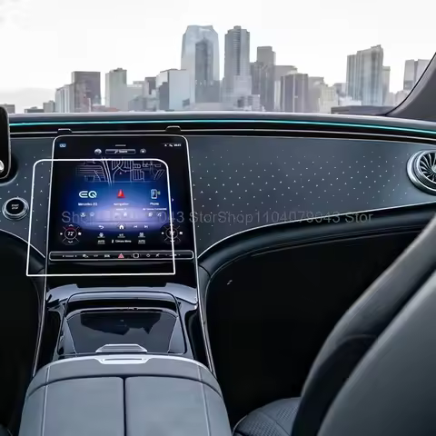 Tempered Glass Screen Protector For Mercedes-Benz EQS SUV 2023 Car radio GPS Navigation anti-scratch