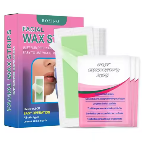 Depilatory Wax Strips For Hair Removal Wax Paper Cold Wax Strips Paper For Face Neck Arm Leg Body Be