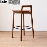 Loft Home Japandi Wood Bar Chair BREEZE