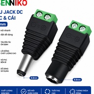 DC Jack 5.5x2.1mm, 12V Power Jack, Camera Power Connector, DC Male to Female Screw Jack 1V-40V