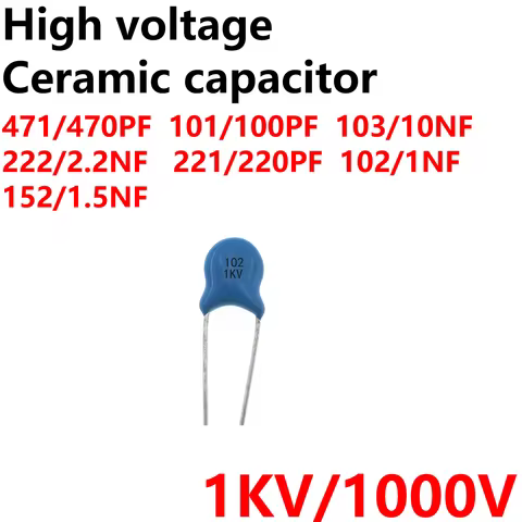 200pcs capacitor 1KV 1000v 471 470pf 472 681 332 101 100pf 223 100nf 222 2.2nf 221 220pf 1nf 102 152