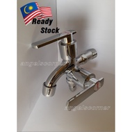 Double Tap Multifunctional Two Way ( 2 ) Tap Faucet Washing Machine Toilet