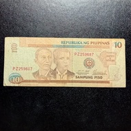 uang kertas Filipina 10 peso lama