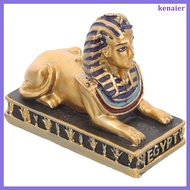 kenaier  Egyptian Pharaoh Statue Sphinx Home Decor Resin Crafts Ornament Sculpture Model Bust Office Decorations Creative Figurines Child