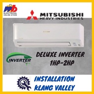 MITSUBISHI DELUXE-INVERTER SRK-YN SERIES (1HP-4 STARS) (1.5-2HP-5 STARS)