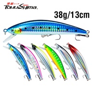 6 Colors 13cm/38g Sinking Crankbait Minnow Fishing Lure  Wobbler Swimbait with 2 Treble Hooks Artifi