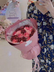 Real Flower Bouquet/Real Rose Bouquet/Soap flower Bouquet/ gift/birthday