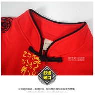 ✟EASY WEARHOUSE Baby Toddler Boys Cotton Tradisional CNY Baju Merah Cina Baju Dan Seluar Set Pakaian