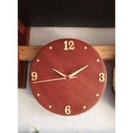 KAYU Teak Wood Round wall clock/wall clock/aesthetic wall clock