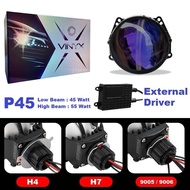 LED Laser Projector Projie BiLED 3 Inchi Vinyx P45 Led BiLED Motor Mobil Blue Purple Lens Vinyx Supe