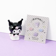 Kuromi系列-酷洛米造型耳環組-積木款