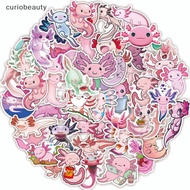 # curcur # 50pcs Cute Animal Axolotl Graffiti Stickers Cartoon Decals  DIY Diary Scrapbook .