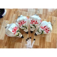 Hoi An lantern (lotus painting) (30cm -40cm-45cm)