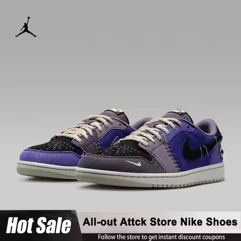 Jordan Air Jordan 1 Low Nike Men's AJ1 Low-Top Retro Fabric Forward Sneakers Basketball Shoes IH2309