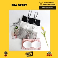 SPORT BRA - BRA TANPA KAWAT - KEMBEN TALI KECIL ALL SIZE - BH OLAHRAGA - BH SENAM - TANK TOP BRA - B