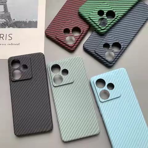 For Realme GT 7/GT 7T/GT7 PRO Case Luxury Kevlar Fiber Texture PC Back Cover For Realme GT 7 T PRO S