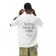 Summer Breathable Loose FPA Sports Club Printed Running Short-Sleeved T-Shirt