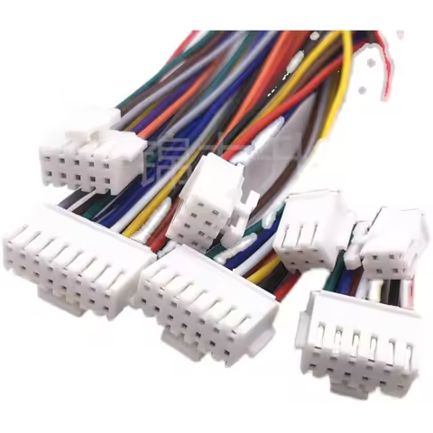 5Pcs PHB2.0 PHB 2.0MM Wire Cable Connector 2x2/3/4/5/6/7/8/ Pin Pitch Female Plug Socket 20cm Length