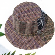 手工編織棉麻帽 編織帽 漁夫帽 遮陽帽 手編草帽 登山帽-日本民族