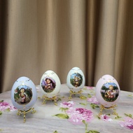Set of 4 classic MJ Hummel decor eggs