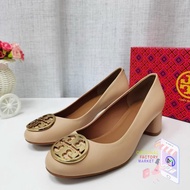 PROMO - SEPATU TORY BURCH BENTON PUMP HEELS SHOES TAN 100% ORIGINAL