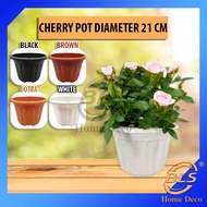 BLS CHERRY POT DIAMETER 21 CM HANGING PLASTIC FLOWER POT GARDENING PASU BUNGA POKOK DECO TOOLS CP-220