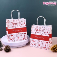 Boxjourney Christmas Paper Bag 19x13x21/23x15x23 Cm. (25 Pieces/Pack)
