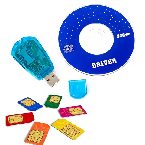 1Pc SIM Card Reader USB Card Reader Simcard Writer Copy Cloner Backup GSM CDMA WCDMA Cellphone DOM66