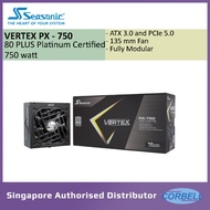 SEASONIC Vertex PX 80 Plus Platinum PSU/ATX 3.0/PCI-E Gen 5.0/12VHPWR (PX 750|PX 850|PX 1000|PX 1200