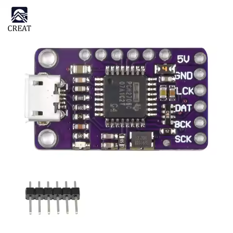 USB to I2S IIS Audio Power Amplifier AMP Board Module Support FOR Android 4.0 And Above MAC OTG WinX