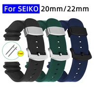 20mm 22mm Diver Rubber Silicone Watch Strap Quick Release Watch Band for Seiko 5 SKX007 SKX009 TUNA Bracelet Metal Keeper Holder Waterproof Diving Watchband Men Women