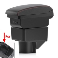 For Ford Fiesta Armrest Box For Ford Fiesta 3 Car Armrest 2011-2018 Car Storage Box Interior Accesso